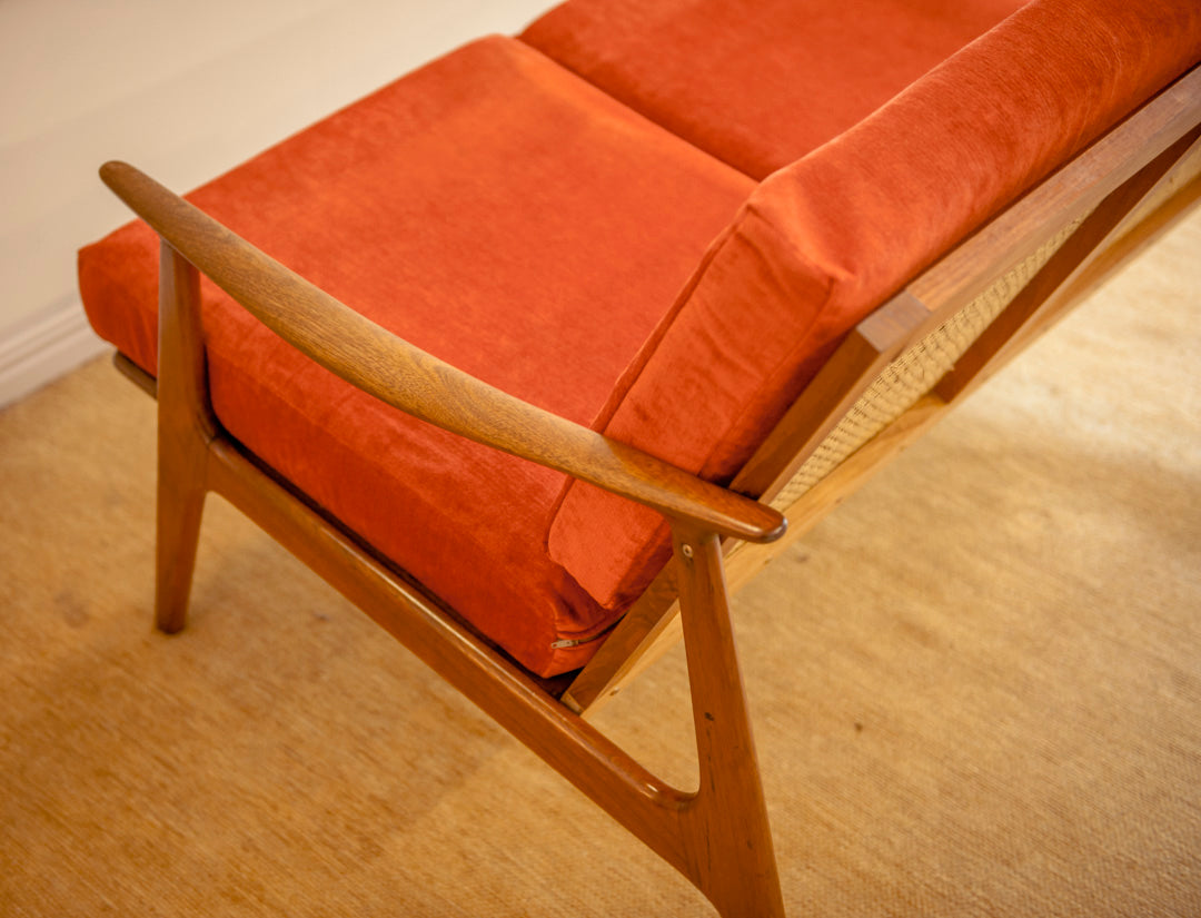 Parker Model 156 Two Seater Rattan Back Lounge