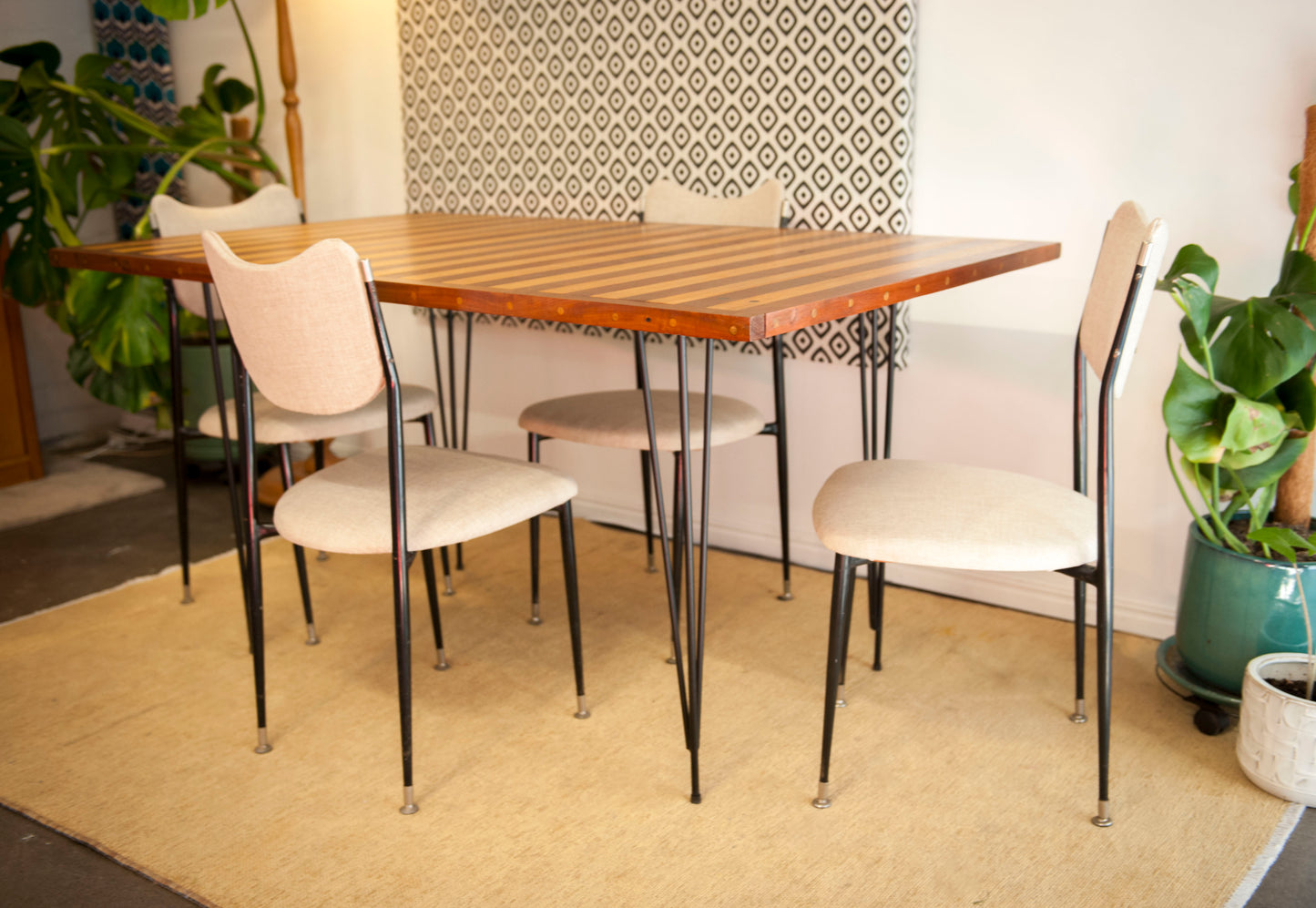 Set of 4 Retro Kitchen Chairs