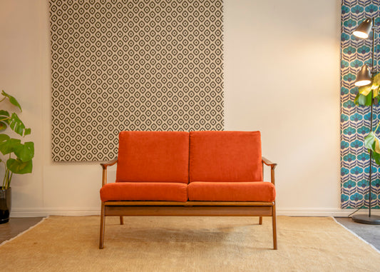 Parker Model 156 Two Seater Rattan Back Lounge