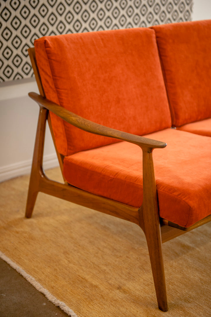 Parker Model 156 Two Seater Rattan Back Lounge