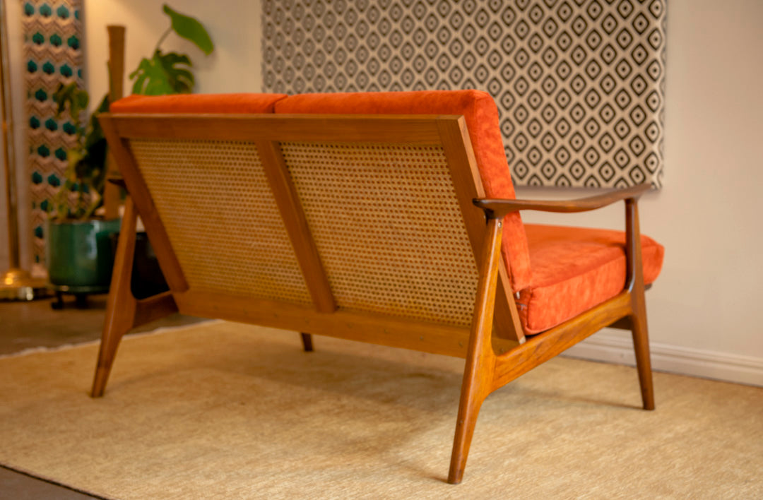 Parker Model 156 Two Seater Rattan Back Lounge