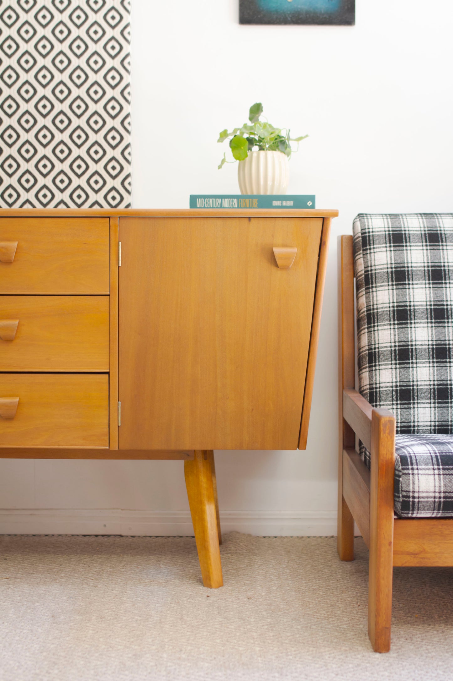 Solid Wood 50s Sideboard
