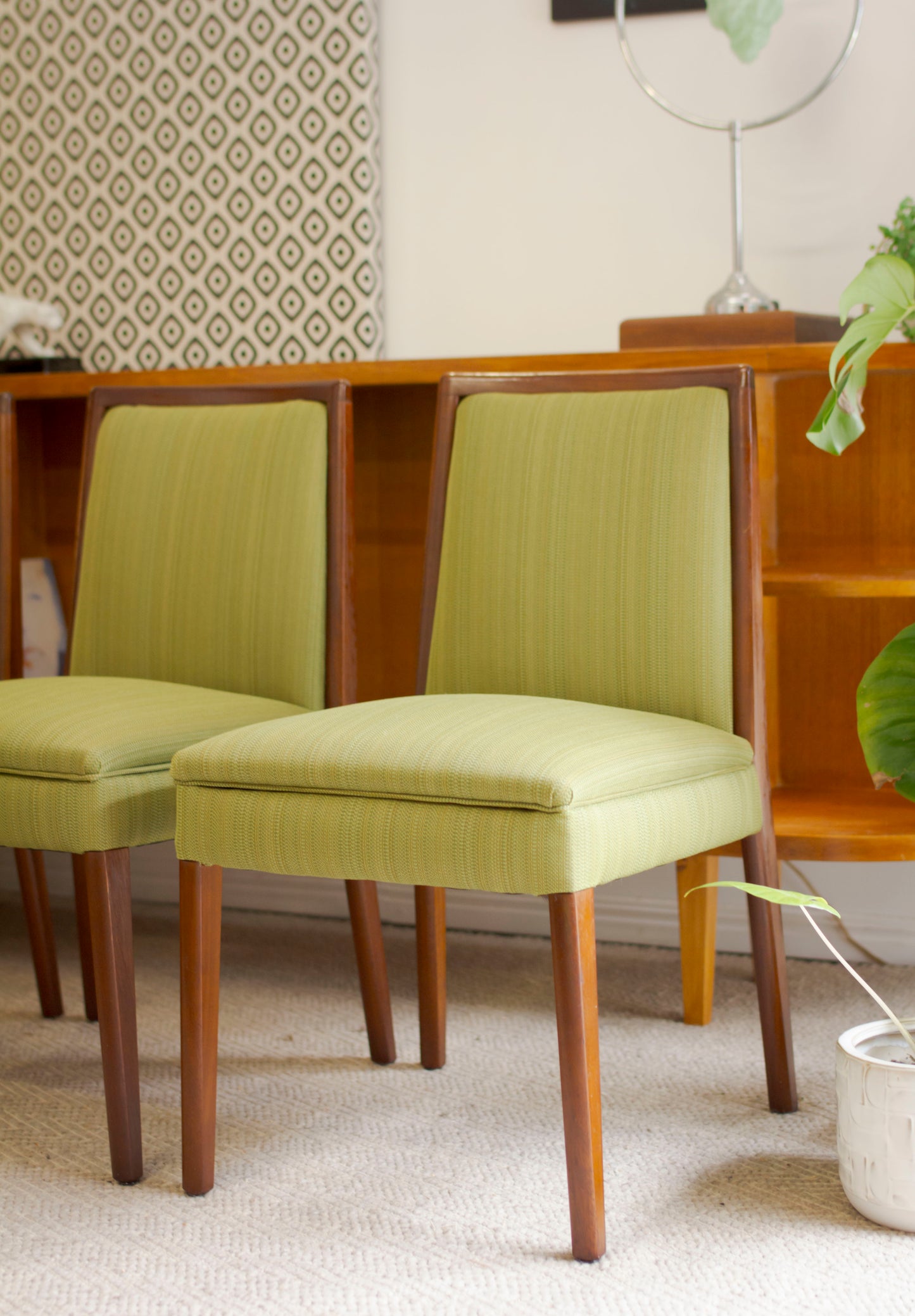 Set of 4 Mid Century Dining Chairs