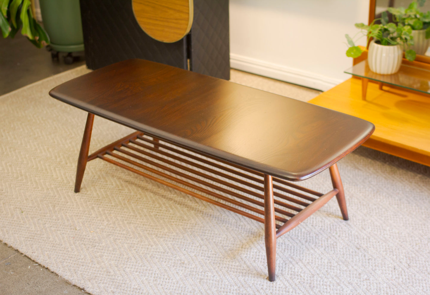 Ercol Coffee Table with Magazine Rack