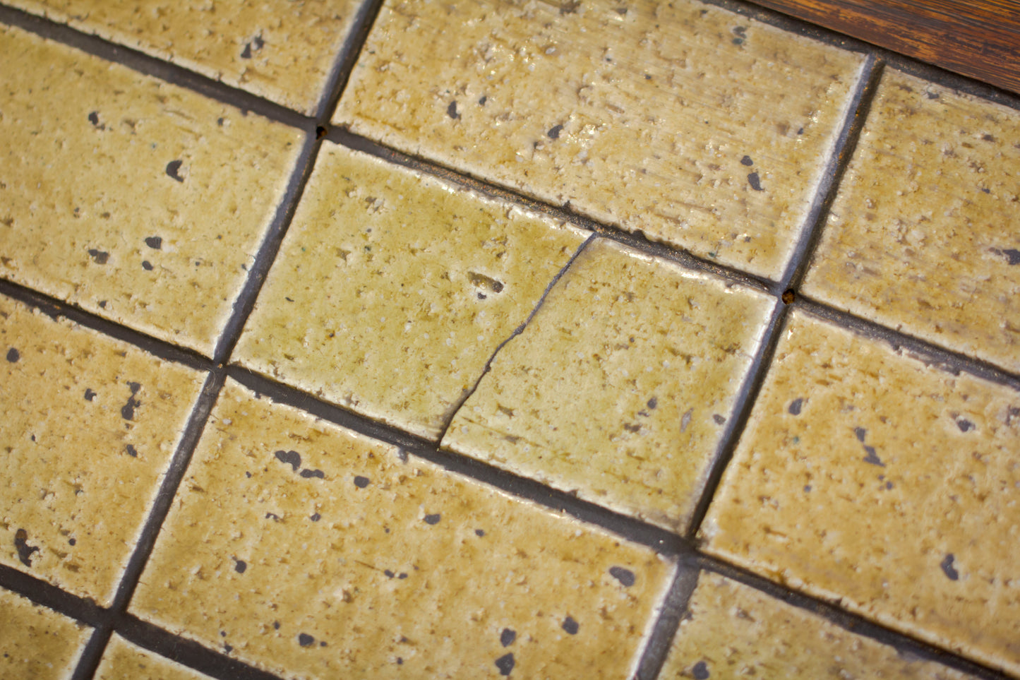 70s Green Tiled Top Coffee Table