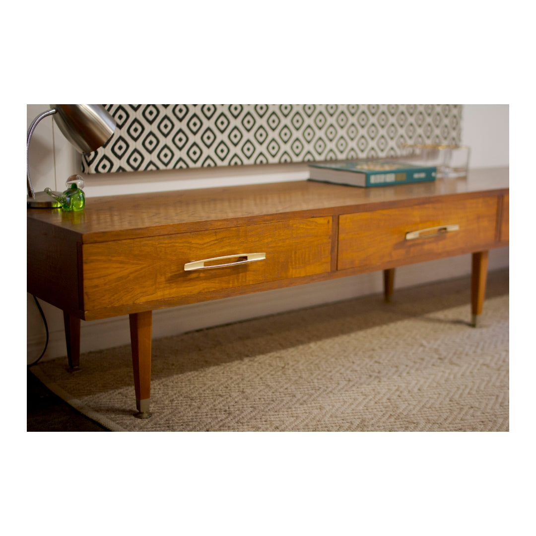 Custom Built Mid Century Lowline Sideboard