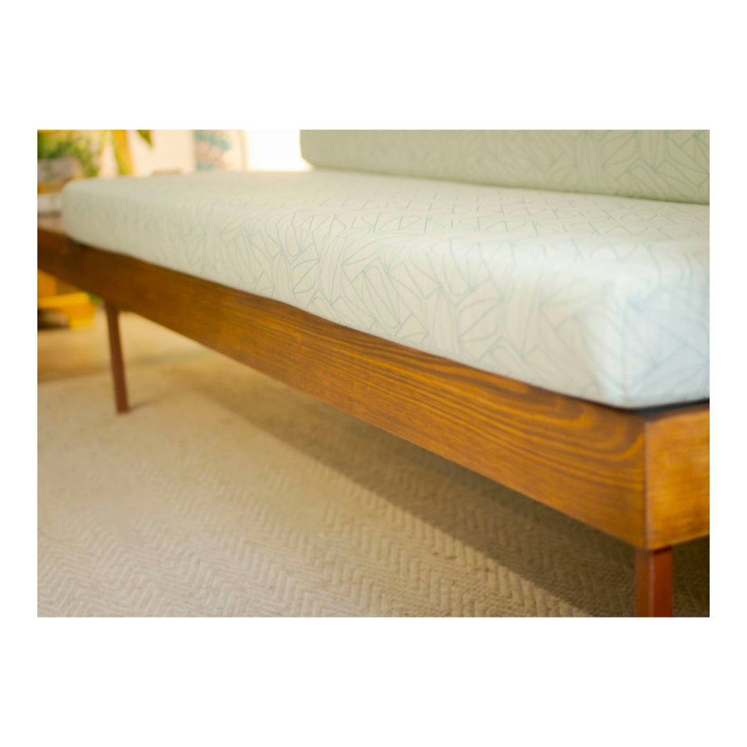 Custom Built Mid Century Lounge with Cantilever Side Table