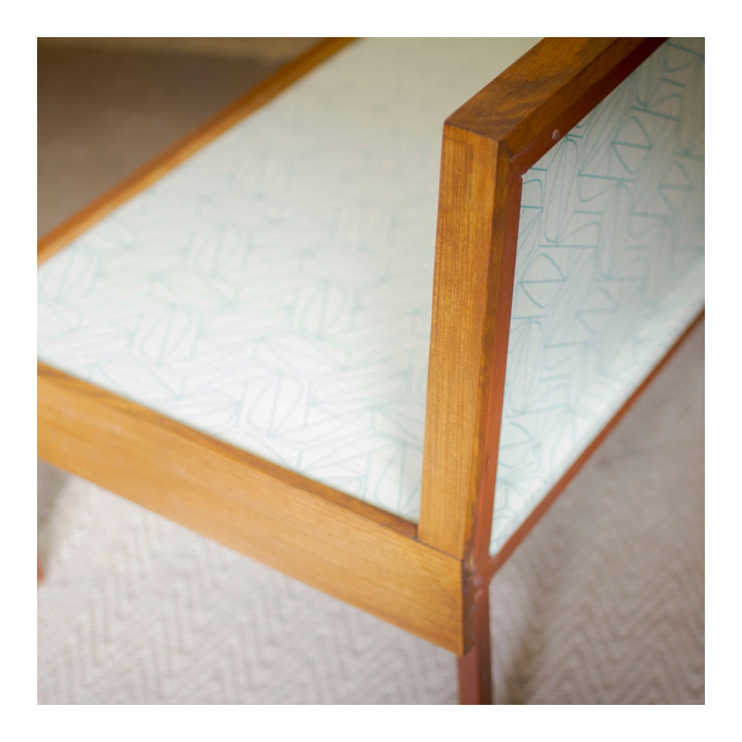 Custom Built Mid Century Lounge with Cantilever Side Table