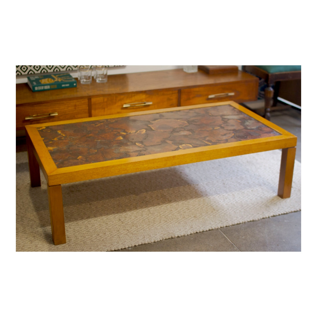 Burl Inlay Coffee Table