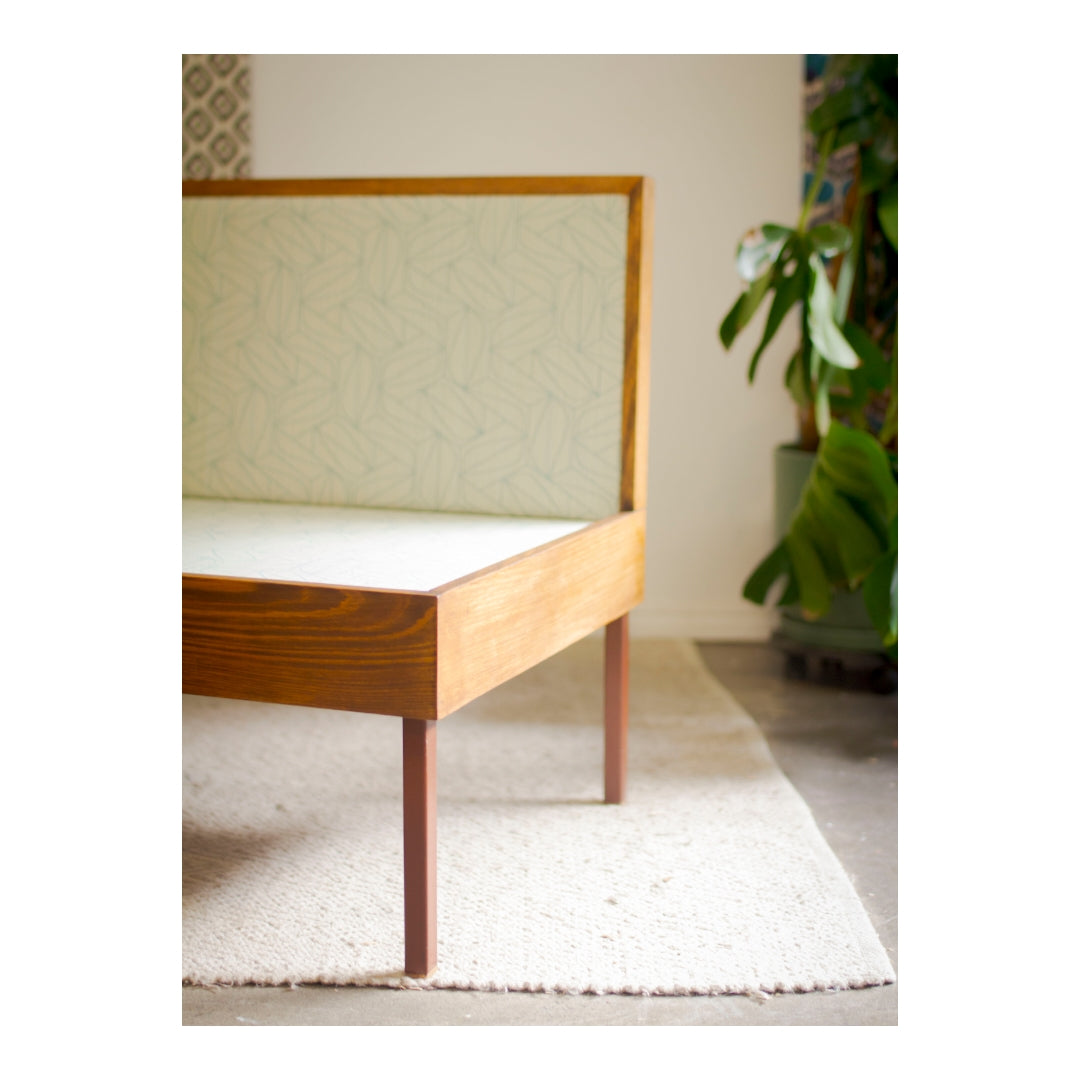 Custom Built Mid Century Lounge with Cantilever Side Table