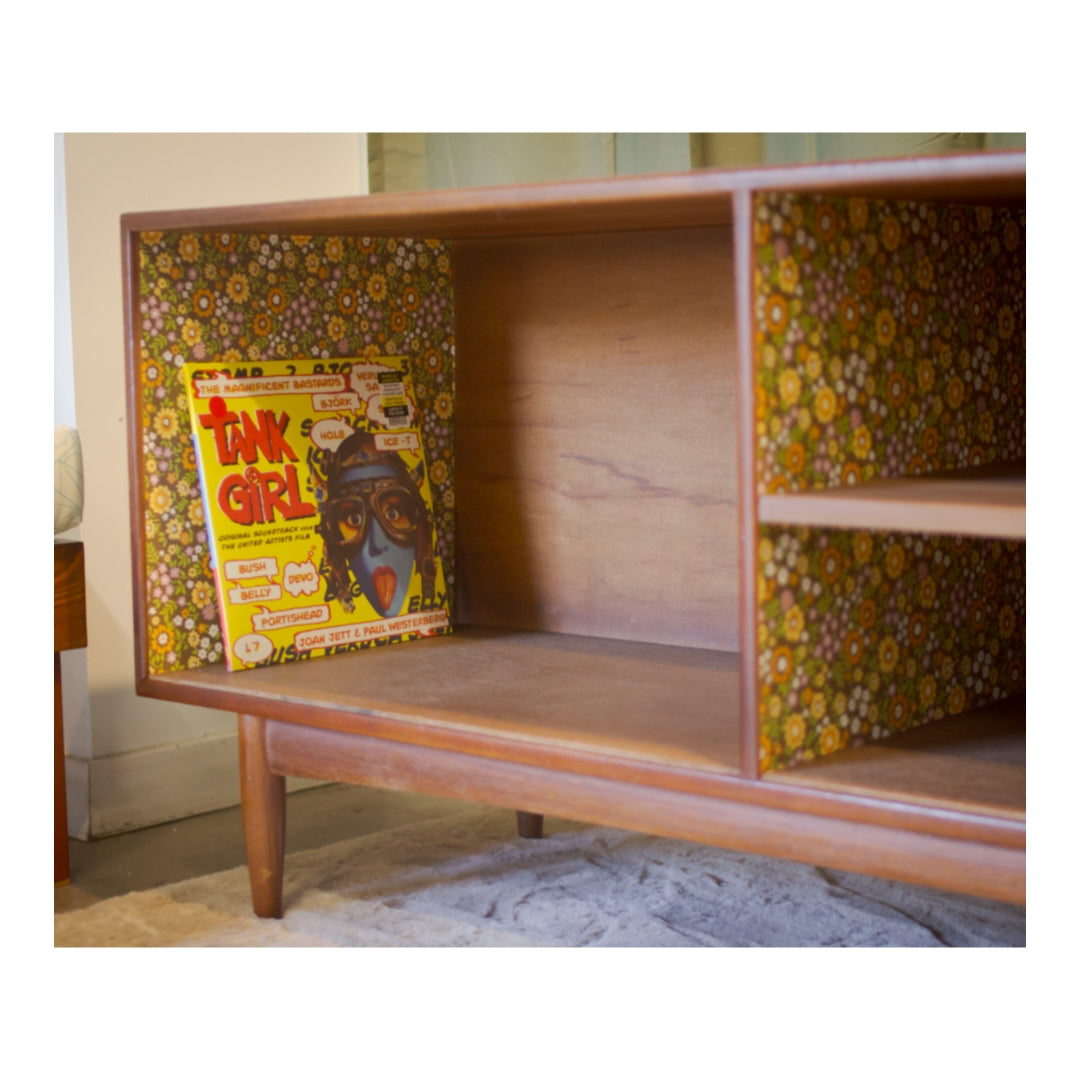 Refurbished Vinyl Cabinet/ Bookshelf